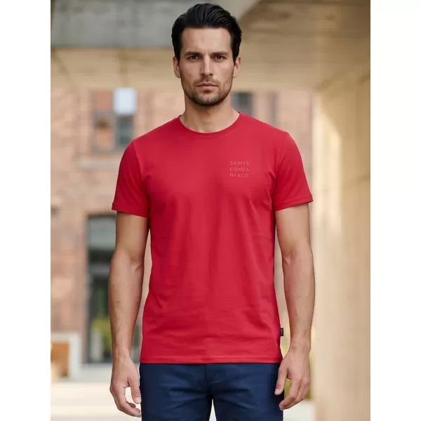  Herren t -Shirt mit kurzen Ärmeln SAM 73 TOBIAS MT 776 ROT 