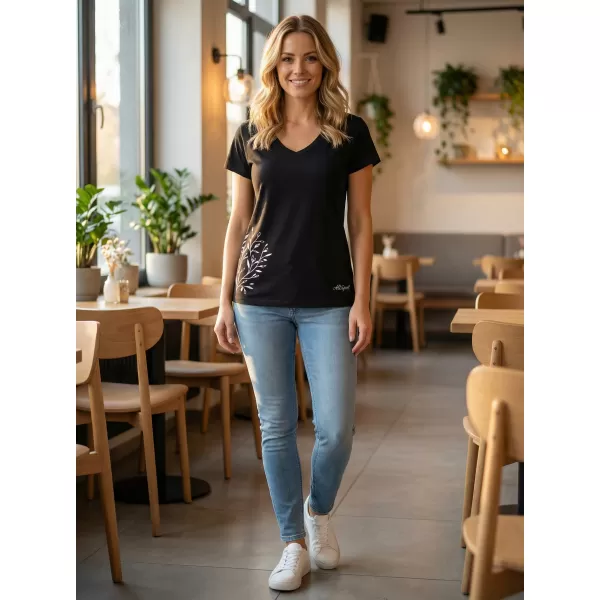  Damen-T-Shirt ALTISPORT ECYLA LTST767 SCHWARZ 