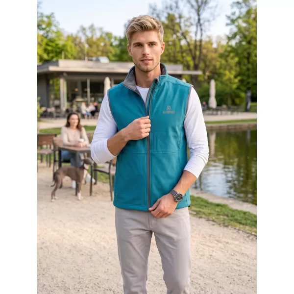  Herren-Softshellweste ALTISPORT ALM006517 DUNKLES TÜRKIS 