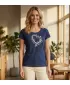 Damen-T-Shirt ALTISPORT ALW058122 MITTERNACHTSBLAU