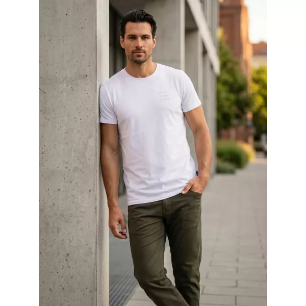  Herren t -Shirt mit kurzen Ärmeln SAM 73 TOBIAS MT 776 WEIß 
