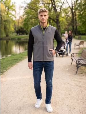 Herren-Softshellweste ALTISPORT ALM006517 STAHLGRAU
