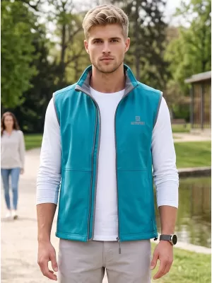 Herren-Softshellweste ALTISPORT ALM006517 DUNKLES TÜRKIS