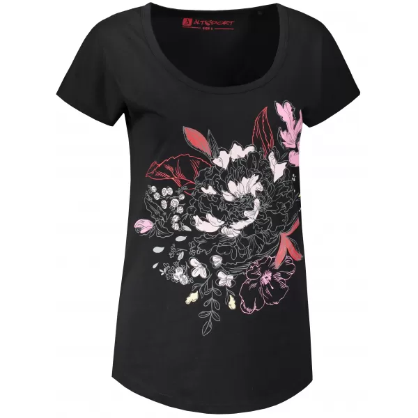  Damen-T-Shirt ALTISPORT DEJA LTST780 SCHWARZ 