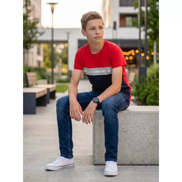  Boy T -Shirt mit kurzen Ärmeln SAM 73 TYLER BT 548 ROT 