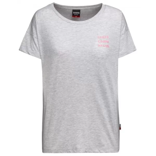  Frauen t -Shirt mit kurzen Ärmeln SAM 73 SIAN WT 820 GRAU 