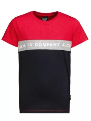 Boy T -Shirt mit kurzen Ärmeln SAM 73 TYLER BT 548 ROT