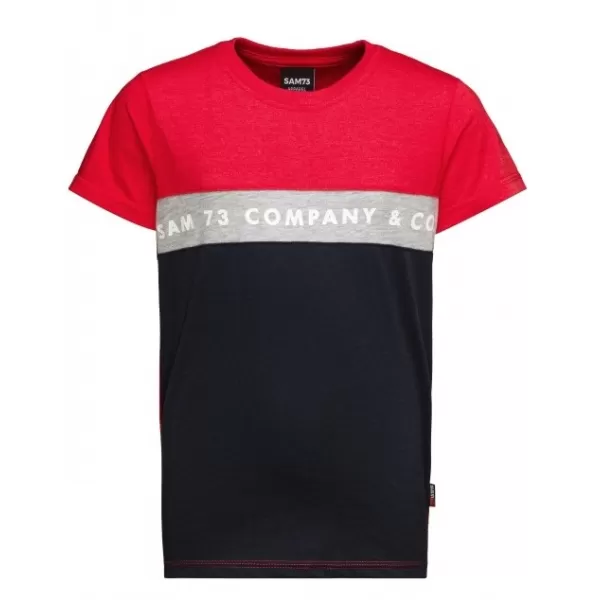  Boy T -Shirt mit kurzen Ärmeln SAM 73 TYLER BT 548 ROT 