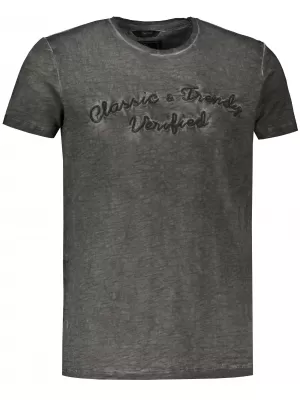 Herren-T-Shirt KIXMI LINBERG DUNKELGRAU