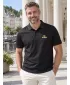 Herren-Funktions-T-Shirt mit Kragen ALTISPORT ALM006217 SCHWARZ UND GOLD