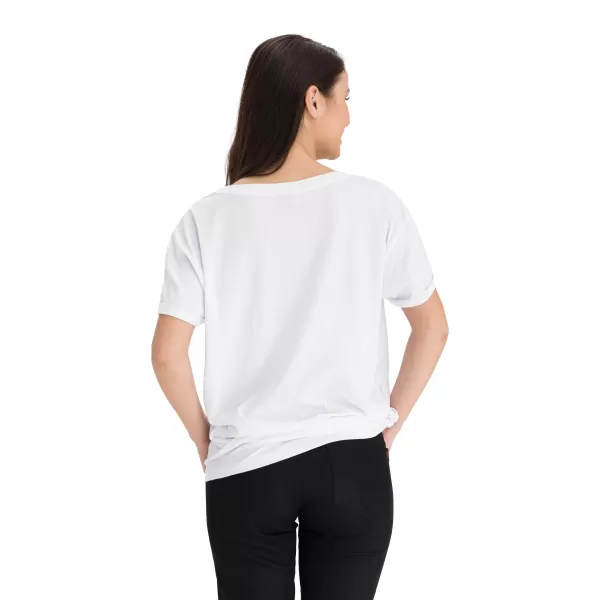  Frauen t -Shirt mit kurzen Ärmeln SAM 73 NINA WT 818 WEIß 