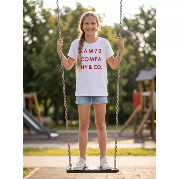  Girl's T -Shirt mit kurzen Ärmeln SAM 73 MELANIE GT 551 WEIß 