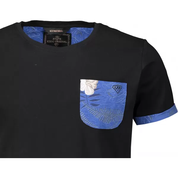  Herren-T-Shirt KIXMI LARKIN SCHWARZ 
