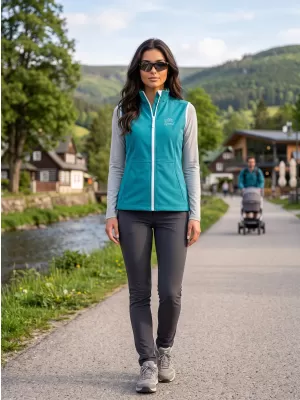 Softshellweste für Damen ALTISPORT ALW056516 DUNKLES TÜRKIS