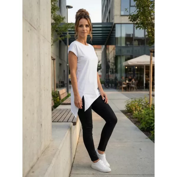  Frauen t -Shirt mit kurzen Ärmeln SAM 73 MOLLY WT 817 WEIß 