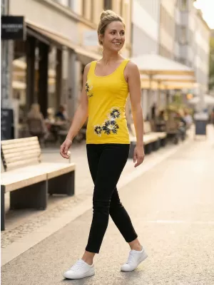 Dámské tílko ALTISPORT CARRYOVER ALW016136 ŽLUTÁ