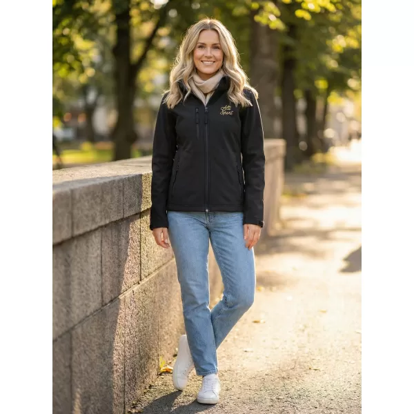  Softshelljacke für Damen ALTISPORT ALW056521 SCHWARZ 