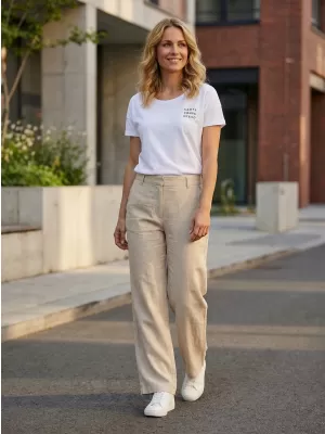 Frauen t -Shirt mit kurzen Ärmeln SAM 73 SIAN WT 820 WEIß