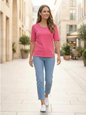 Damen-T-Shirt mit kurzen Ärmeln ALTISPORT ARICA LTST772 HELL-PINK