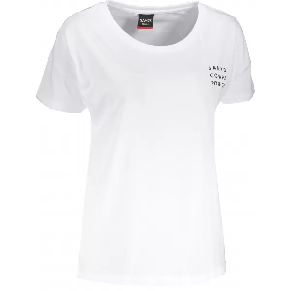  Frauen t -Shirt mit kurzen Ärmeln SAM 73 SIAN WT 820 WEIß 