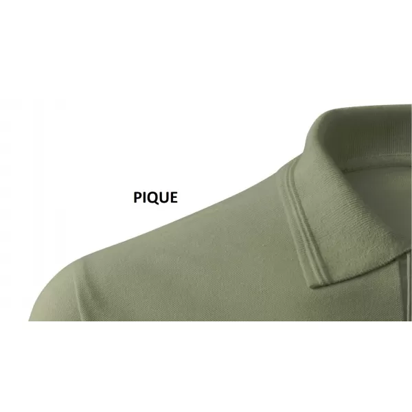  Pánské triko s límečkem ALTISPORT CARRYOVER ALM065203 KHAKI 