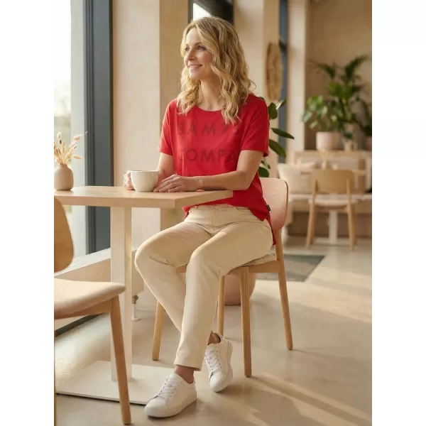  Frauen t -Shirt mit kurzen Ärmeln SAM 73 NINA WT 818 ROT 