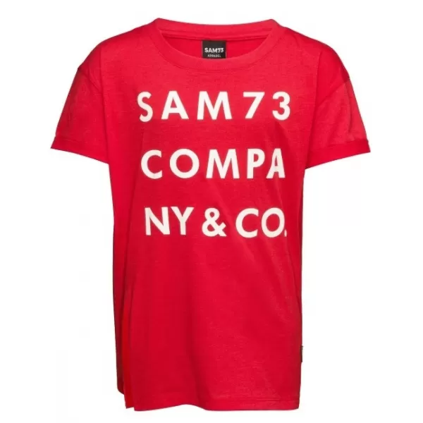  Girl's T -Shirt mit kurzen Ärmeln SAM 73 MELANIE GT 551 ROT 
