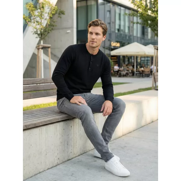  Herrenpullover KIXMI LAMONT SCHWARZ 