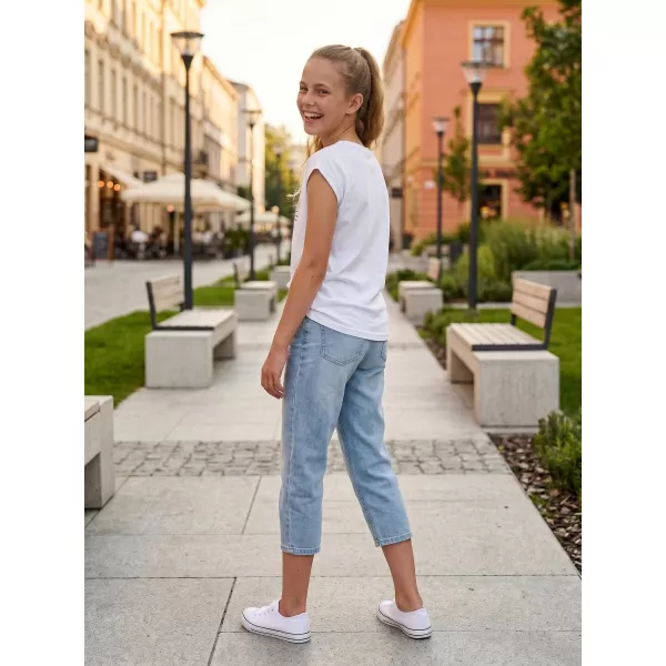  Girl's T -Shirt mit kurzen Ärmeln SAM 73 FREYA GT 550 WEIß 