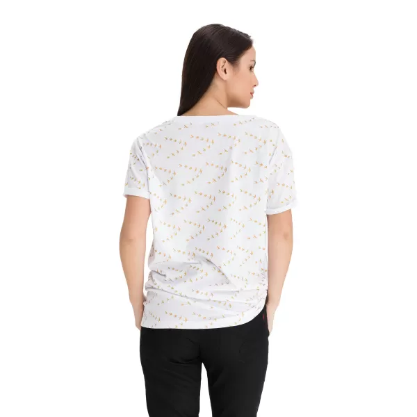  Frauen t -Shirt mit kurzen Ärmeln SAM 73 SARAH WT 815 WEIß 