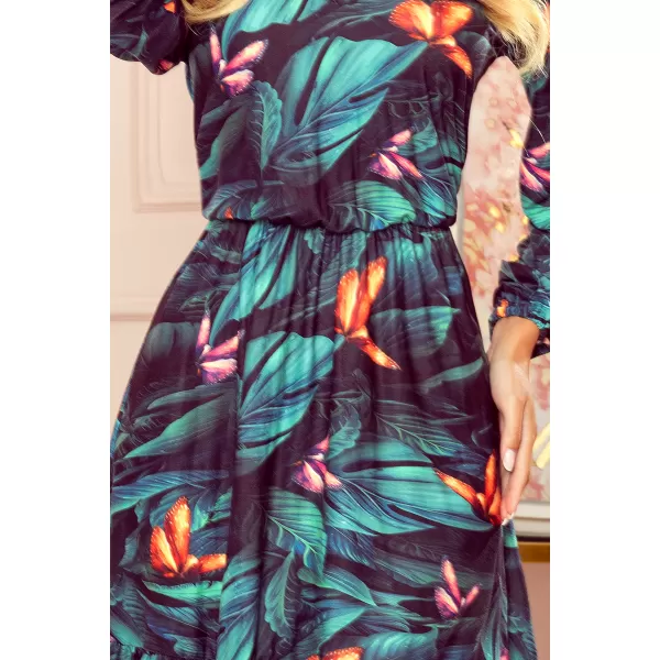  Kleid NUMOCO A320-1 GRÜN -BLUE 