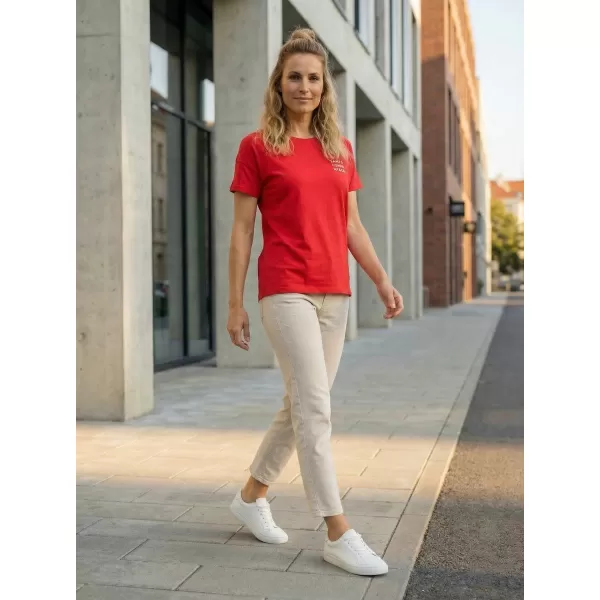  Frauen t -Shirt mit kurzen Ärmeln SAM 73 SIAN WT 820 ROT 