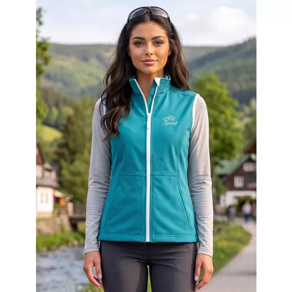  Softshellweste für Damen ALTISPORT ALW056516 DUNKLES TÜRKIS 