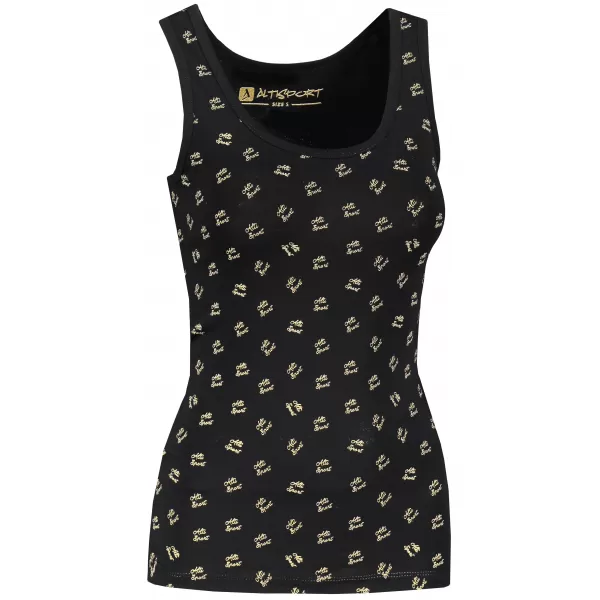  Damen-Tanktop ALTISPORT LUCIA LTST775 SCHWARZER DRUCK 