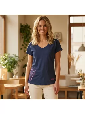 Damen-T-Shirt ALTISPORT ECYLA LTST767 DUNKELBLAU