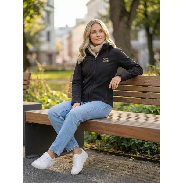  Softshelljacke für Damen ALTISPORT ALW056521 SCHWARZ 