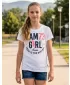 Girl's T -Shirt mit kurzen Ärmeln SAM 73 KYLIE GT 549 WEIß