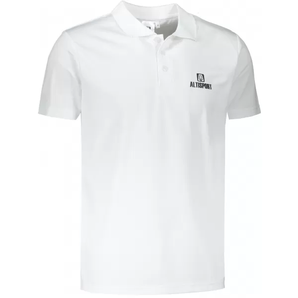  Herren-Funktions-T-Shirt mit Kragen ALTISPORT ALM006217 WEIß 