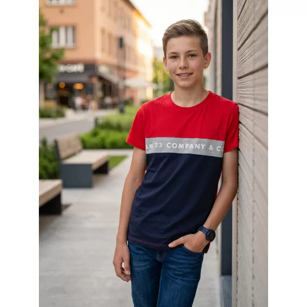  Boy T -Shirt mit kurzen Ärmeln SAM 73 TYLER BT 548 ROT 