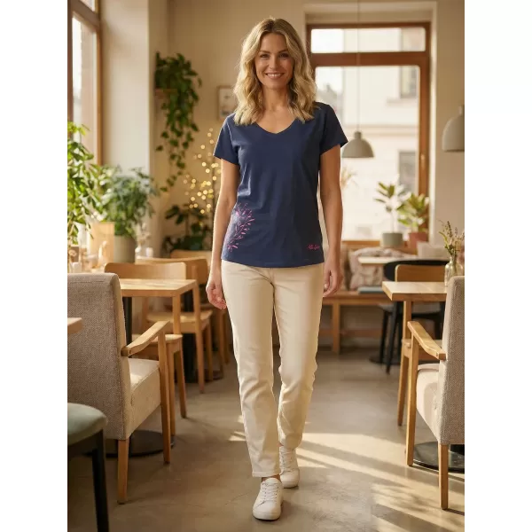  Damen-T-Shirt ALTISPORT ECYLA LTST767 DUNKELBLAU 