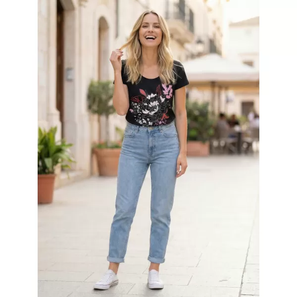  Damen-T-Shirt ALTISPORT DEJA LTST780 SCHWARZ 