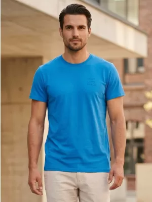 Herren t -Shirt mit kurzen Ärmeln SAM 73 TOBIAS MT 776 HELLBLAU