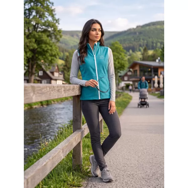  Softshellweste für Damen ALTISPORT ALW056516 DUNKLES TÜRKIS 