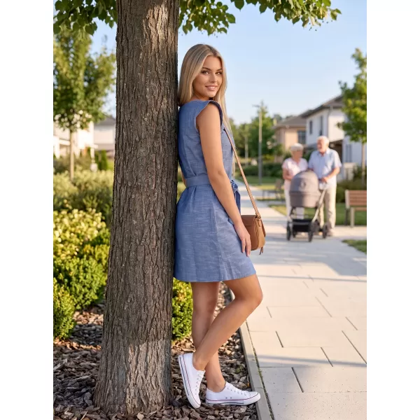  Kleid KIXMI LESLIE BLAU 