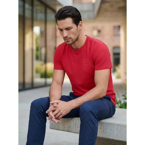  Herren t -Shirt mit kurzen Ärmeln SAM 73 TOBIAS MT 776 ROT 
