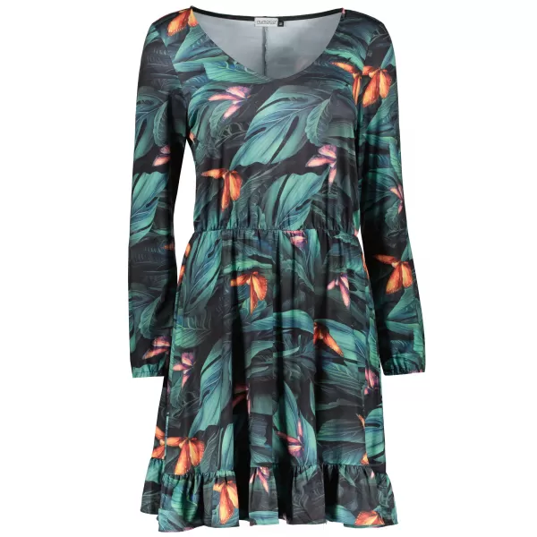  Kleid NUMOCO A320-1 GRÜN -BLUE 