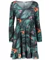 Kleid NUMOCO A320-1 GRÜN -BLUE