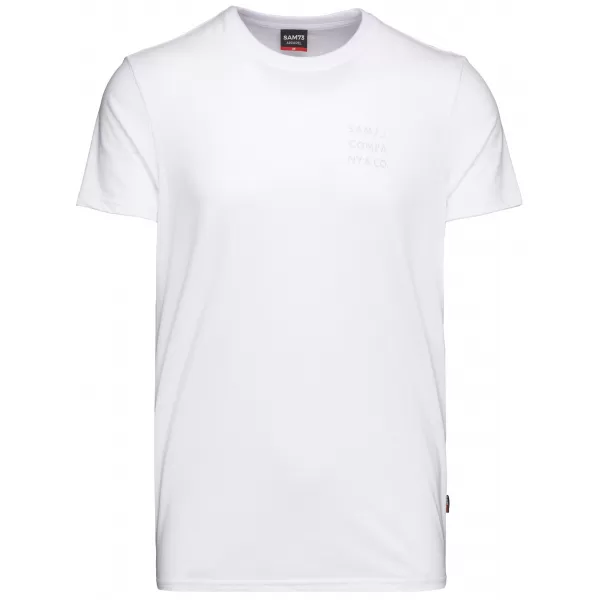  Herren t -Shirt mit kurzen Ärmeln SAM 73 TOBIAS MT 776 WEIß 