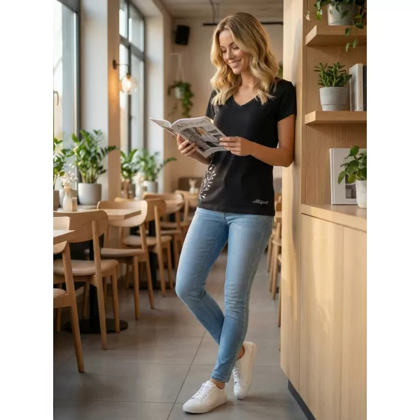  Damen-T-Shirt ALTISPORT ECYLA LTST767 SCHWARZ 
