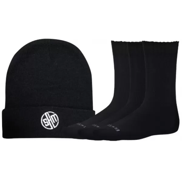  Herrenmütze + 3x Socken SAM 73 MABASH BOXM SCHWARZ 